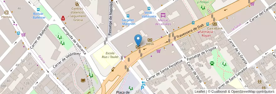 Mapa de ubicacion de IberCaja en スペイン, カタルーニャ州, Barcelona, バルサルネス, Barcelona.