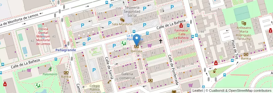 Mapa de ubicacion de Ibercaja en Spain, Community Of Madrid, Community Of Madrid, Área Metropolitana De Madrid Y Corredor Del Henares, Madrid.