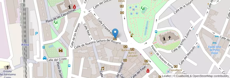 Mapa de ubicacion de IberCaja en Spagna, Comunidad De Madrid, Comunidad De Madrid, Área Metropolitana De Madrid Y Corredor Del Henares, Pinto.