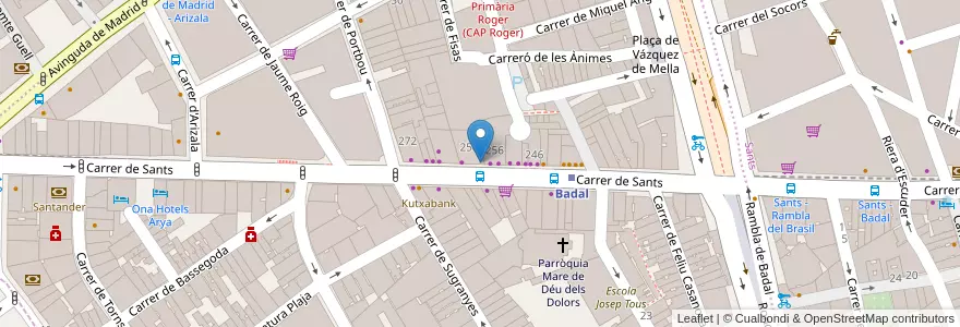 Mapa de ubicacion de Ibercaja en Sepanyol, Catalunya, Barcelona, Barcelonès, Barcelona.