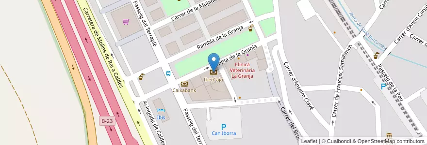 Mapa de ubicacion de IberCaja en Sepanyol, Catalunya, Barcelona, Baix Llobregat, Molins De Rei.
