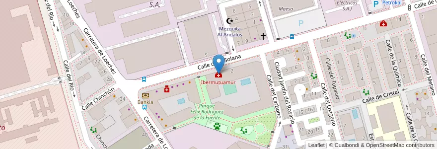Mapa de ubicacion de Ibermutuamur en España, Comunidad De Madrid, Comunidad De Madrid, Área Metropolitana De Madrid Y Corredor Del Henares, Torrejón De Ardoz.