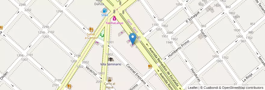 Mapa de ubicacion de IBIZA Autos en الأرجنتين, بوينس آيرس, Partido De Lanús, Lanús Oeste.