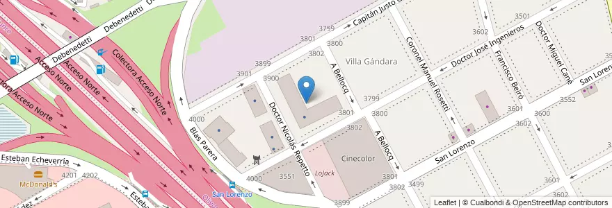 Mapa de ubicacion de IBM Olivos III en Argentina, Buenos Aires, Partido De Vicente López, Vicente López.