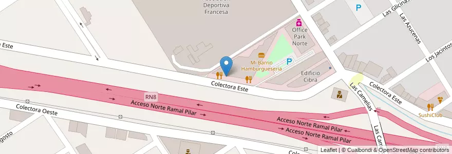 Mapa de ubicacion de ICBC en Argentina, Provincia Di Buenos Aires, Partido Del Pilar.
