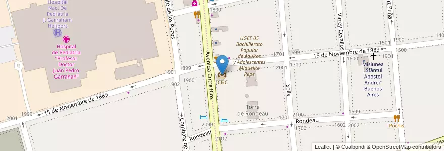 Mapa de ubicacion de ICBC, Constitucion en アルゼンチン, Ciudad Autónoma De Buenos Aires, Comuna 4, ブエノスアイレス.