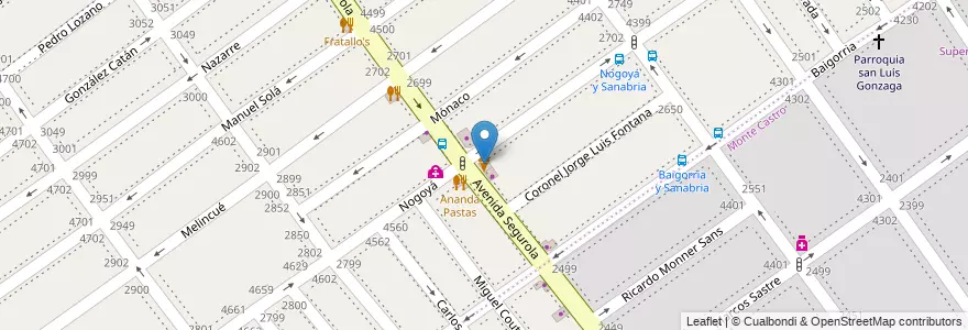 Mapa de ubicacion de Ice Cream Store, Villa Devoto en Argentina, Autonomous City Of Buenos Aires, Autonomous City Of Buenos Aires, Comuna 10, Comuna 11.
