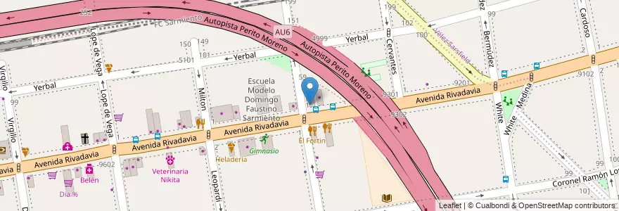 Mapa de ubicacion de Ice Cream Store, Villa Luro en Argentinië, Ciudad Autónoma De Buenos Aires, Buenos Aires, Comuna 10.