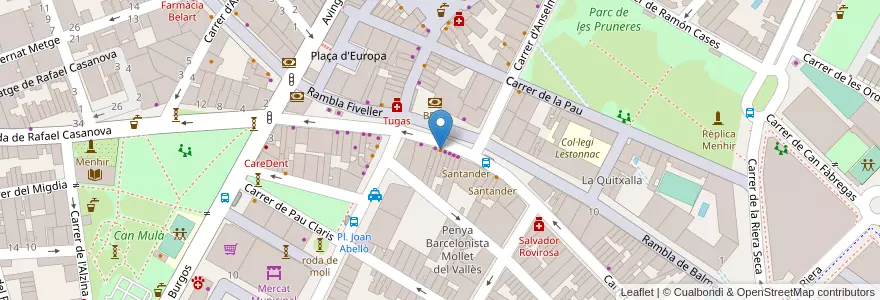 Mapa de ubicacion de Ice custom en スペイン, カタルーニャ州, Barcelona, バリェス・オリエンタル, Mollet Del Vallès.