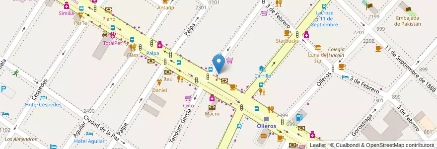 Mapa de ubicacion de ICEA Altos Estudios, Palermo en Аргентина, Буэнос-Айрес, Буэнос-Айрес, Comuna 14.