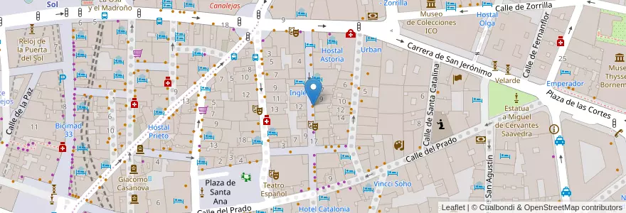 Mapa de ubicacion de Ichikoro en 스페인, Comunidad De Madrid, Comunidad De Madrid, Área Metropolitana De Madrid Y Corredor Del Henares, 마드리드.
