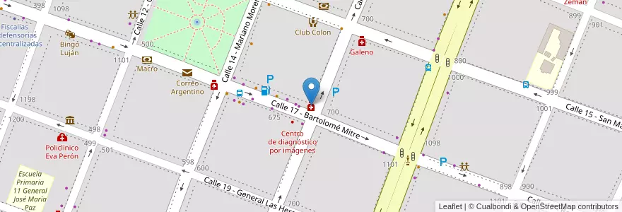 Mapa de ubicacion de Ideal en Argentinië, Buenos Aires, Partido De Luján.