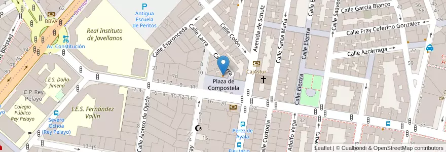 Mapa de ubicacion de Identidad Secreta en スペイン, アストゥリアス州, アストゥリアス州, Gijón/Xixón.