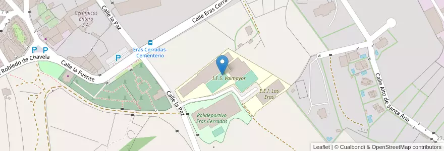 Mapa de ubicacion de I.E.S. Valmayor en スペイン, マドリード州, Comunidad De Madrid, Cuenca Del Guadarrama, Valdemorillo.