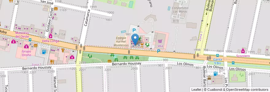 Mapa de ubicacion de IF Construcciones SRL en Argentinië, Santa Fe, Departamento Rosario, Municipio De Funes, Funes.