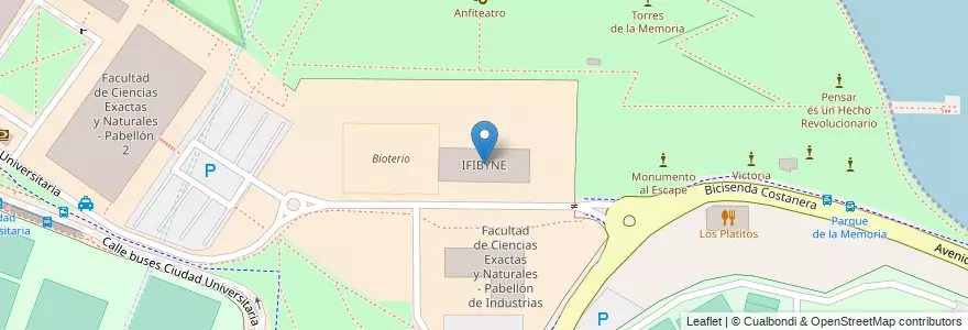 Mapa de ubicacion de IFIBYNE, Belgrano en アルゼンチン, Ciudad Autónoma De Buenos Aires, ブエノスアイレス, Comuna 13.