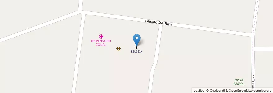 Mapa de ubicacion de IGLESIA en 阿根廷, Córdoba, Departamento Capital, Pedanía Capital, Córdoba, Municipio De Córdoba.