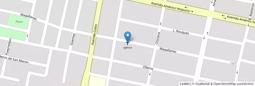 Mapa de ubicacion de iglesia en アルゼンチン, トゥクマン州, San Miguel De Tucumán, Departamento Capital, San Miguel De Tucumán.