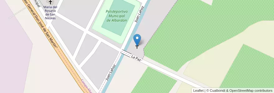 Mapa de ubicacion de Iglesia Advendista del Séptimo Día en Аргентина, Сан-Хуан, Чили, Albardón.
