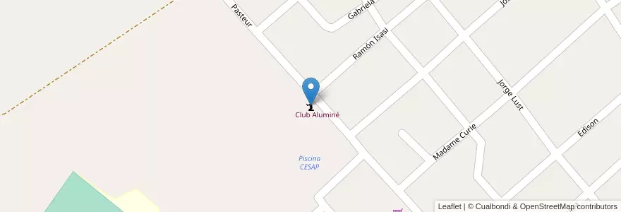 Mapa de ubicacion de Iglesia Adventista del 7°Día en 아르헨티나, 엔트레리오스주, Departamento Diamante, Libertador San Martín, Distrito Palmar.