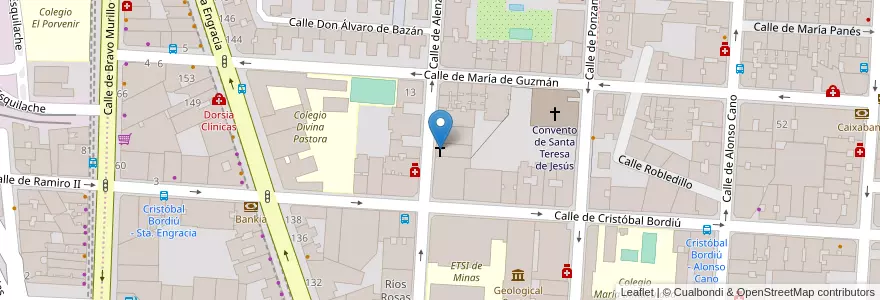 Mapa de ubicacion de Iglesia Adventista del Séptimo Día en Espanha, Comunidade De Madrid, Comunidade De Madrid, Área Metropolitana De Madrid Y Corredor Del Henares, Madrid.