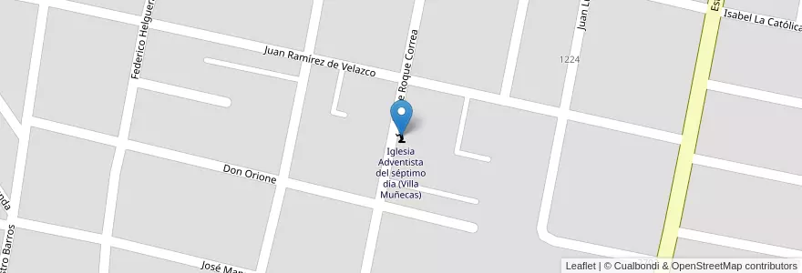 Mapa de ubicacion de Iglesia Adventista del séptimo día (Villa Muñecas) en Аргентина, Тукуман, San Miguel De Tucumán, Departamento Capital, San Miguel De Tucumán.
