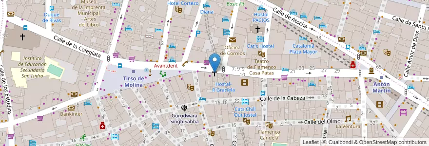 Mapa de ubicacion de Iglesia Bautista Amor de Dios en اسپانیا, بخش خودمختار مادرید, بخش خودمختار مادرید, Área Metropolitana De Madrid Y Corredor Del Henares, مادرید.