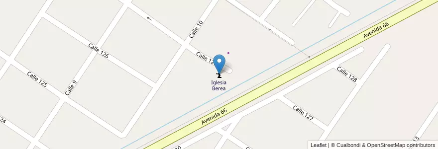 Mapa de ubicacion de Iglesia Berea en الأرجنتين, بوينس آيرس, Partido De Berisso.
