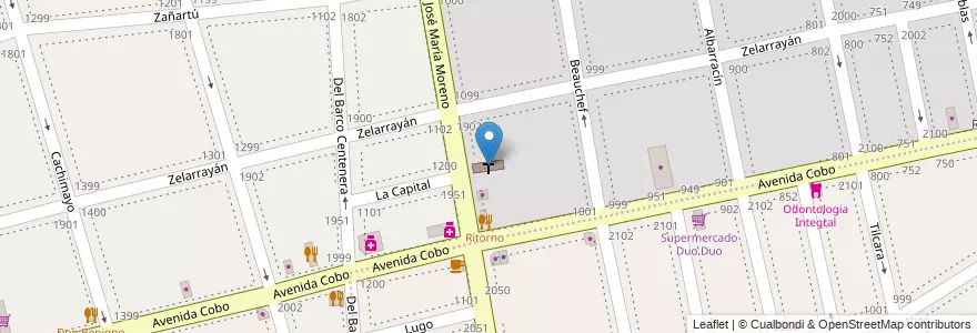 Mapa de ubicacion de Iglesia Calvario, Parque Chacabuco en アルゼンチン, Ciudad Autónoma De Buenos Aires, Comuna 7, ブエノスアイレス.