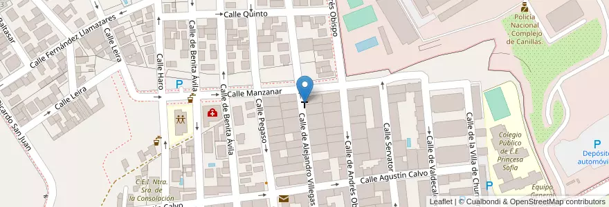 Mapa de ubicacion de Iglesia CENFOL España en スペイン, マドリード州, Comunidad De Madrid, Área Metropolitana De Madrid Y Corredor Del Henares, Madrid.