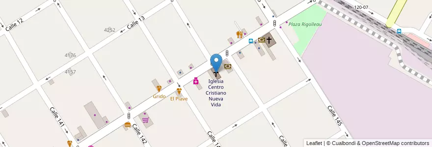 Mapa de ubicacion de Iglesia Centro Cristiano Nueva Vida en Argentina, Buenos Aires, Partido De Berazategui, Berazategui.