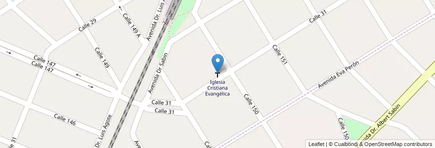 Mapa de ubicacion de Iglesia Cristiana Evangélica en Arjantin, Buenos Aires, Partido De Berazategui, Villa España.