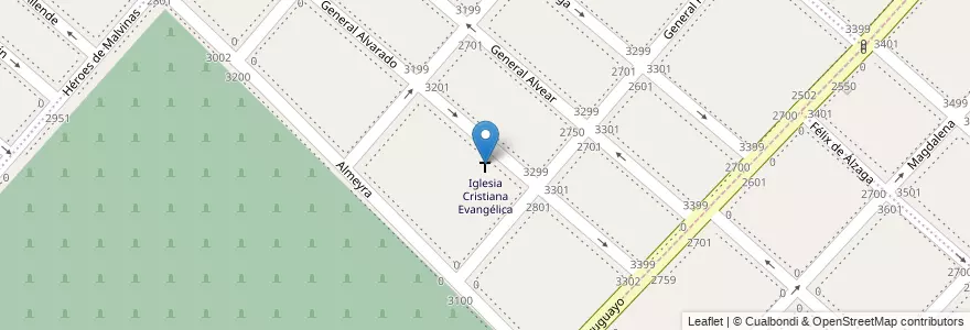 Mapa de ubicacion de Iglesia Cristiana Evangélica en Argentina, Buenos Aires, Partido De Lanús, Remedios De Escalada.