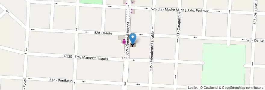 Mapa de ubicacion de Iglesia Cristiana Evangélica en Arjantin, Buenos Aires, Partido De Tres De Febrero, Caseros.