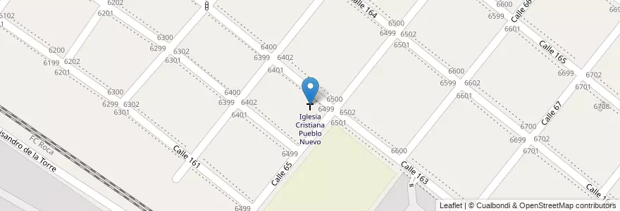 Mapa de ubicacion de Iglesia Cristiana Pueblo Nuevo en アルゼンチン, ブエノスアイレス州, Partido De Berazategui, Hudson.