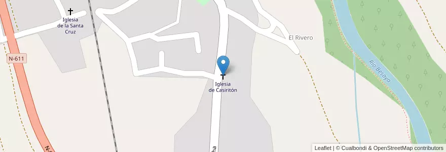 Mapa de ubicacion de Iglesia de Casiritón en 西班牙, Cantabria, 坎塔布里亚, Besaya, Molledo.