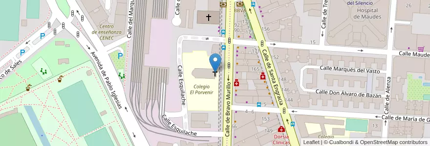 Mapa de ubicacion de Iglesia de Cristo IEE en Испания, Мадрид, Мадрид, Área Metropolitana De Madrid Y Corredor Del Henares, Мадрид.