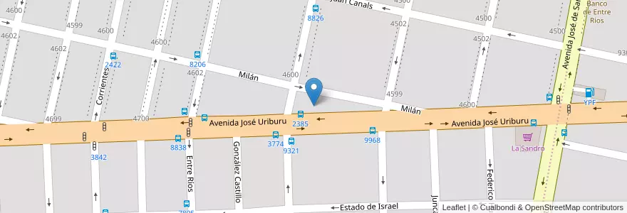 Mapa de ubicacion de IGLESIA DE DIOS DE JESUCRISTO INTERNACIONAL en Аргентина, Санта-Фе, Departamento Rosario, Municipio De Rosario, Росарио.
