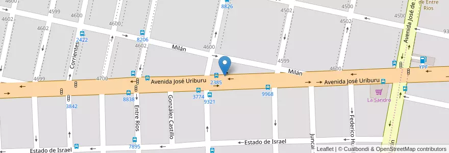Mapa de ubicacion de IGLESIA DE DIOS MINISTERIAL DE JESUCRISTO INTERNACIONAL en الأرجنتين, سانتا في, Departamento Rosario, Municipio De Rosario, روساريو.