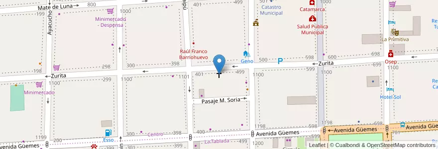 Mapa de ubicacion de Iglesia de Jesucristo de los Santos de los últimos días en Arjantin, Catamarca, Departamento Capital, Municipio De San Fernando Del Valle De Catamarca, San Fernando Del Valle De Catamarca.