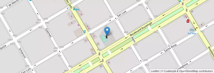 Mapa de ubicacion de Iglesia De Jesucristo De Los Santos De Los Últimos Días en Аргентина, Рио-Негро, Departamento Adolfo Alsina, Viedma, Viedma.