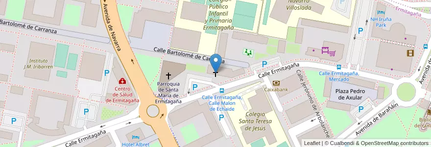 Mapa de ubicacion de Iglesia De Jesucristo de los Santos de los Últimos Dias en Spanje, Navarra - Nafarroa, Navarra - Nafarroa, Pamplona/Iruña.