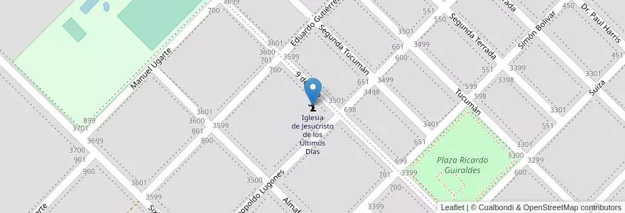 Mapa de ubicacion de Iglesia de Jesucristo de los Últimos Días en Argentine, Province De Buenos Aires, Partido De Bahía Blanca, Bahía Blanca.