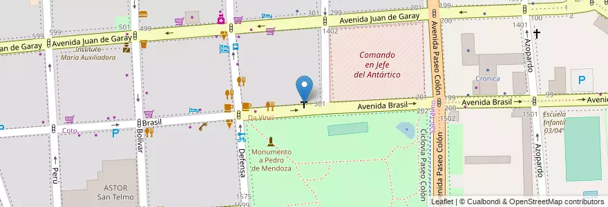 Mapa de ubicacion de Iglesia de la Santísima Trinidad, San Telmo en Argentine, Ciudad Autónoma De Buenos Aires, Comuna 4, Comuna 1, Buenos Aires.