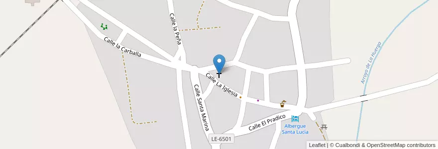 Mapa de ubicacion de Iglesia de Nstra. Sra. de la Purificacion en İspanya, Castilla Y León, León, El Páramo, Santa Marina Del Rey.