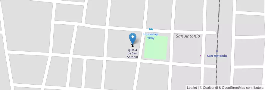 Mapa de ubicacion de Iglesia de San Antonio en Arjantin, Catamarca, Departamento La Paz, Municipio De San Antonio, San Antonio.