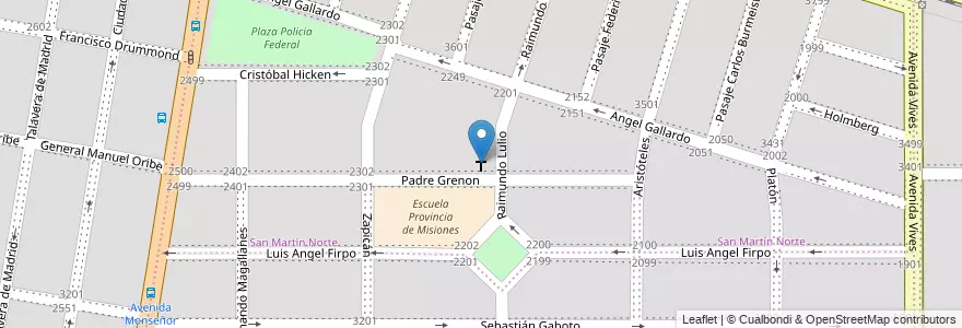 Mapa de ubicacion de Iglesia de Santa Ana en الأرجنتين, Córdoba, Departamento Capital, Pedanía Capital, Córdoba, Municipio De Córdoba.