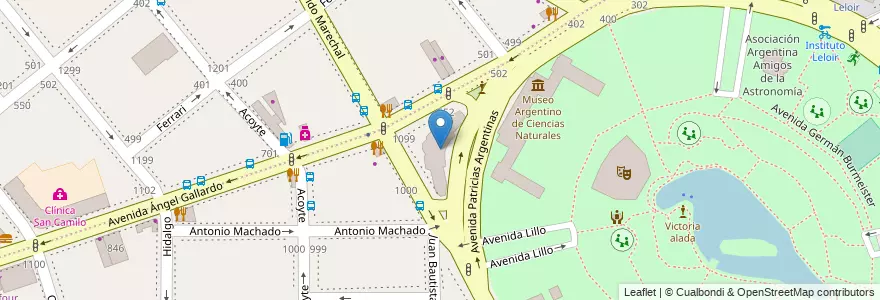 Mapa de ubicacion de Iglesia del Divino Rostro, Caballito en アルゼンチン, Ciudad Autónoma De Buenos Aires, ブエノスアイレス, Comuna 6.