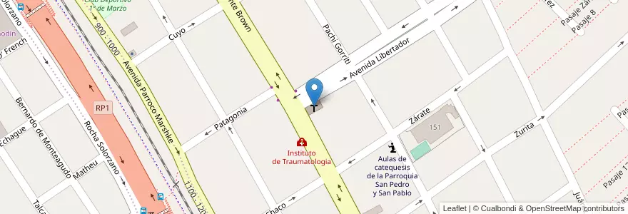 Mapa de ubicacion de Iglesia del Nazareno "Getsemani" en Argentina, Jujuy, Departamento Doctor Manuel Belgrano, Municipio De San Salvador De Jujuy.