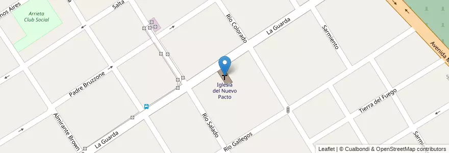 Mapa de ubicacion de Iglesia del Nuevo Pacto en Argentinië, Buenos Aires, Partido De Quilmes, Ezpeleta.